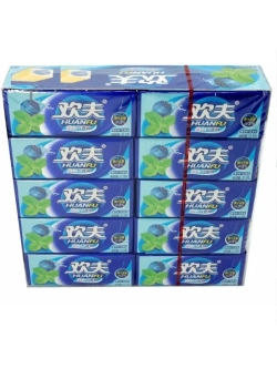 Жевательная резинка Huanfu Черника-Мята 21,5 х 20 штук