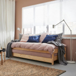 Складная кровать с 2 матрасами - IKEA UTÅKER/UTAKER, 200х80 см, матрас жесткий, сосна, УТОКЕР ИКЕА