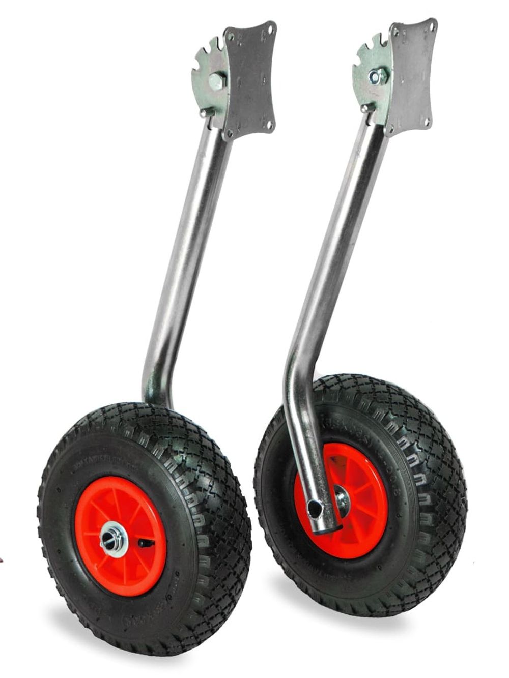 Колёса транцевые перекидные полуавтомат  "Ёжик"  (для лодок НДНД) оцинковка