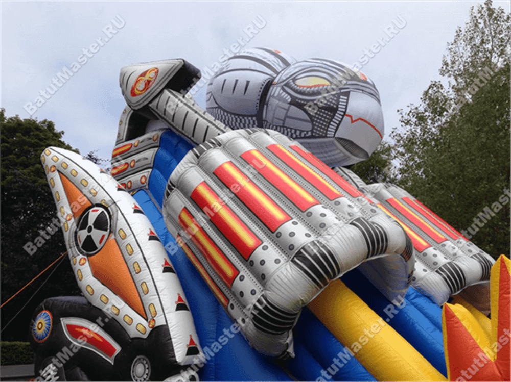 Коммерческий надувной батут "Робот" 13.5*7*9 м