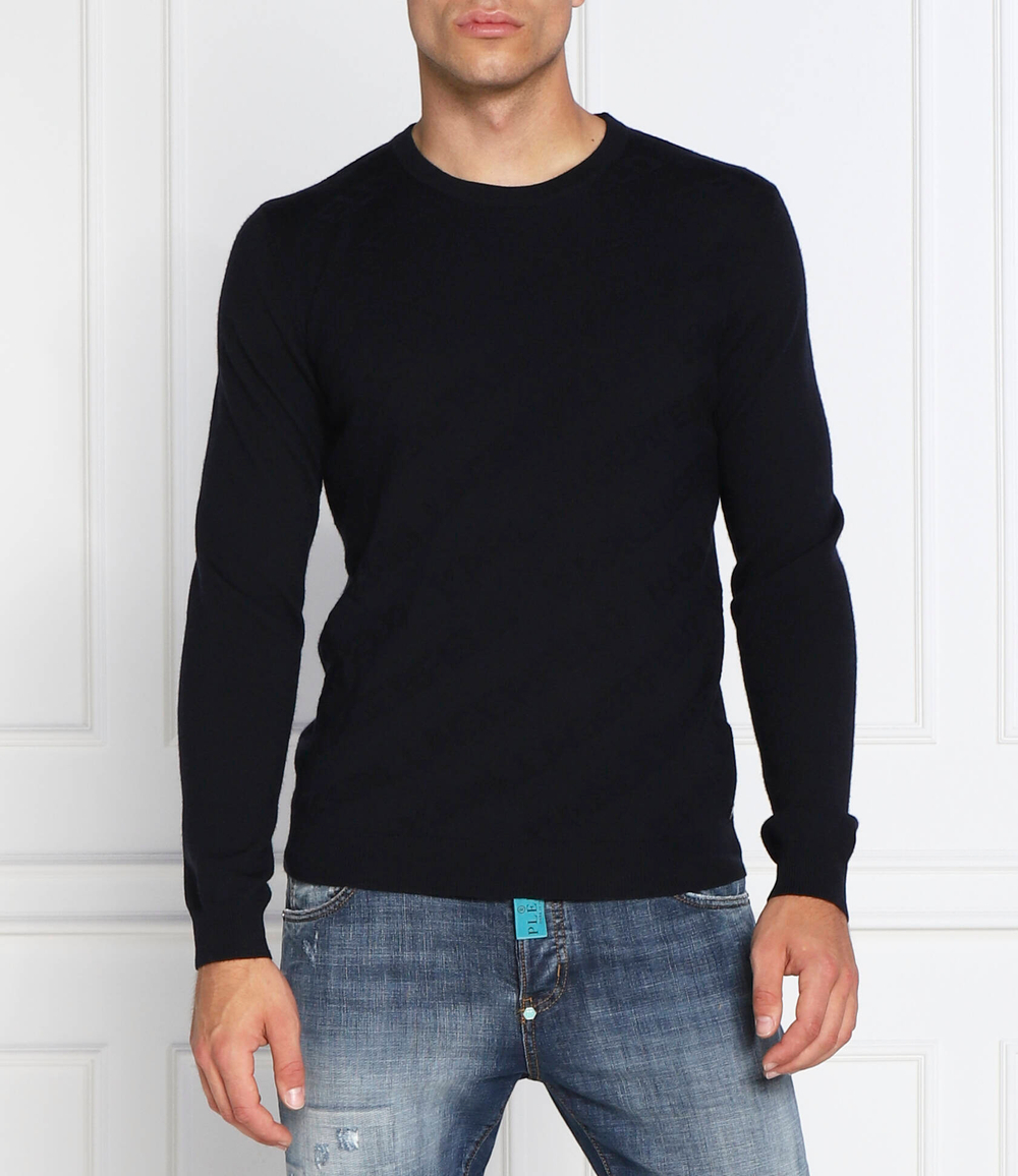 Хлопковый свитер Karl Lagerfeld - темно-синий(655006 524399)