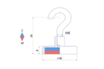 Магнитное крепление с крючком Е36
