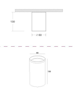 Накладной светильник Maytoni Focus Design C036CL-01B