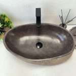 Раковина из речного камня RS-63545 (63*37*16) 0124