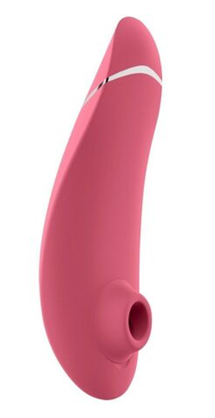 Розовый клиторальный стимулятор Womanizer Premium 2