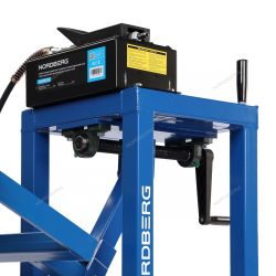 NORDBERG (N31PE76A) Выпрессовщик шкворней с тележкой, гидравлический с пневмопривод, 75 т