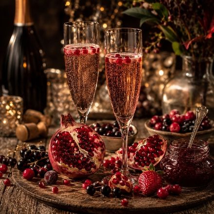 Гранатовое шампанское (Pink Pomegranate Prosecco)