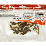Рыболовные, силиконовые приманки. Рачки мормыш RuBaits Shrimp креветка. Набор для рыбалки на щуку, судака, окуня, форель. Зимняя рыбалка, микроджиг.