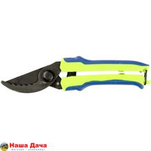 Секатор прямого реза, 220 мм, зубчатый, пластиковые рукоятки, Горизонт, Россия, Сибртех