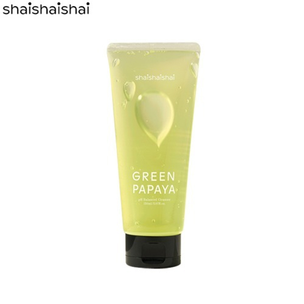 SHAISHAISHAI Green Papaya pH Balanced Soft Cleanser энзимный гель для умывания pH 5.5 с экстрактом зеленой папайи и фруктовыми AHA-кислотами