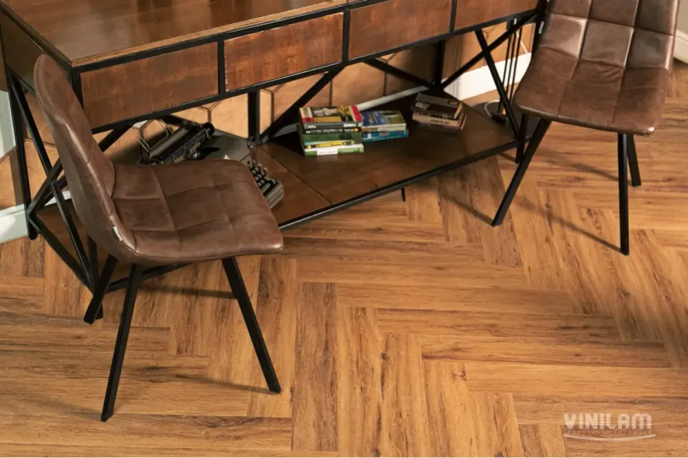 Vinilam Parquet Herringbone Glue Паркет Де Вилль, 2,79 м²