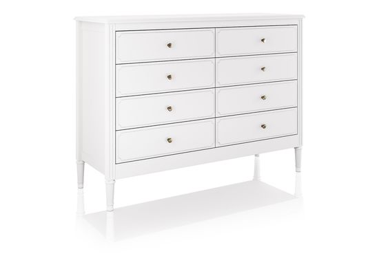 Комод Elit 8 ящиков (белый)