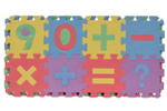 Коврик пазлы Цифры, пазл 8*8 см