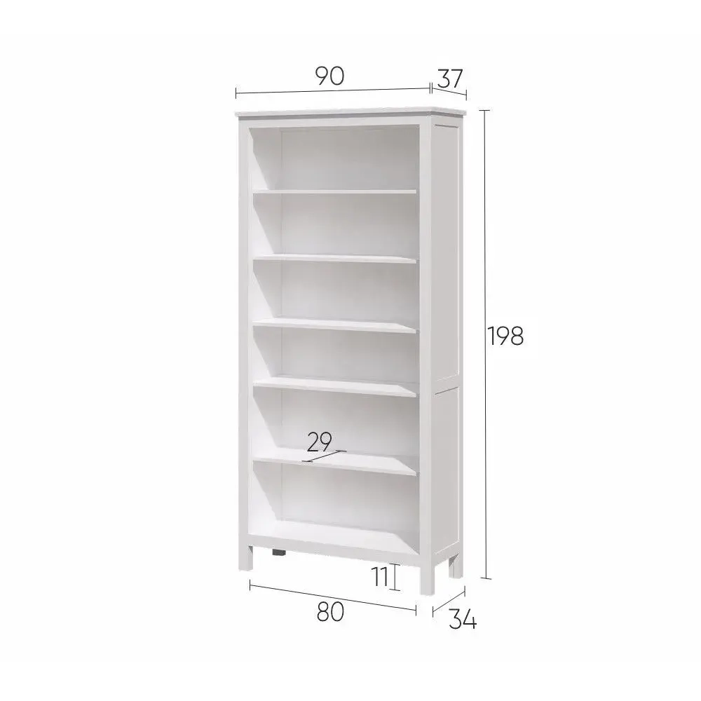 Стеллаж Хемнэс Hemnes/Кымор, 90х198х37 см, белый