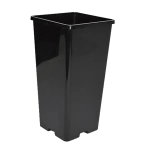 Горшок для рассады пластиковый 2л 11*11*21,5см (черный)