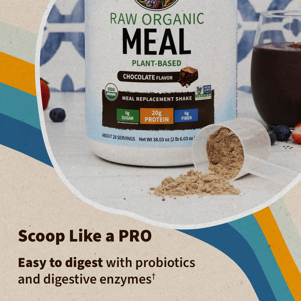 Garden of Life, RAW органический коктейль для замены приема пищи, со вкусом шоколада, 1078 г (38,03 унции)