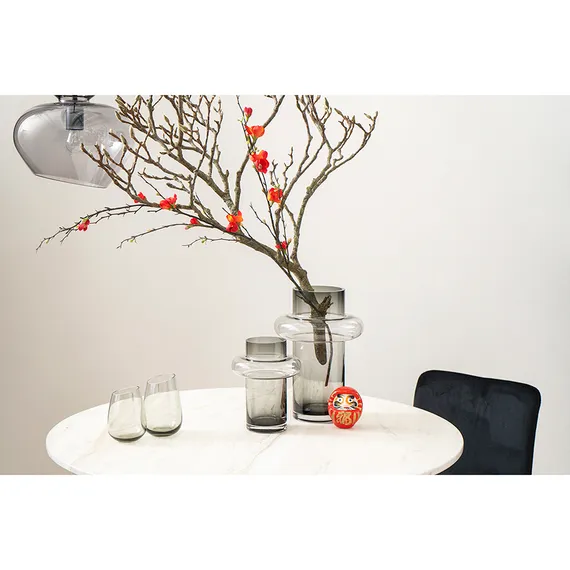 Ваза для цветов Vayr, 20 см, серая