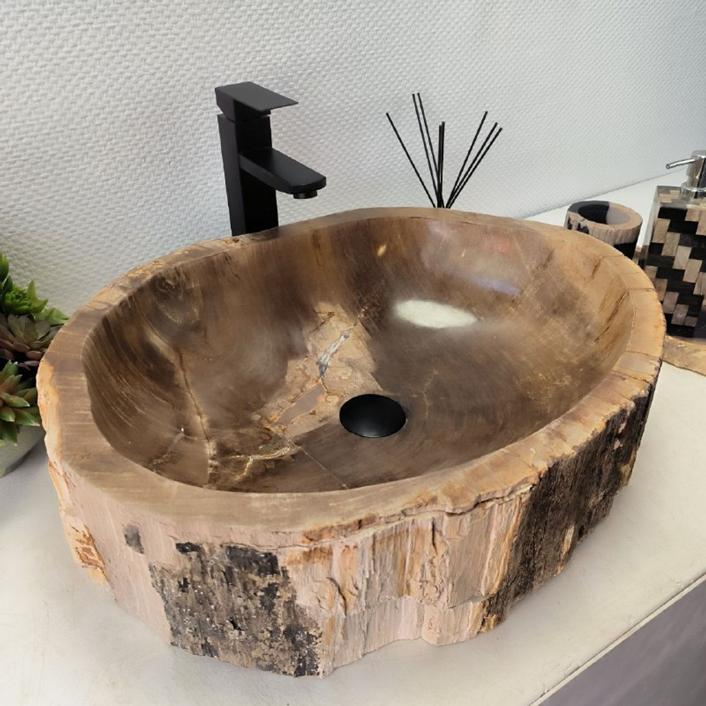 Раковина из окаменелого дерева OD-62420 57*45*15