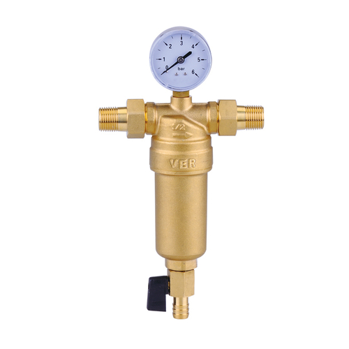 Фильтр с манометром (МЕТАЛЛ) 1"  ViEiR  (8/1шт)