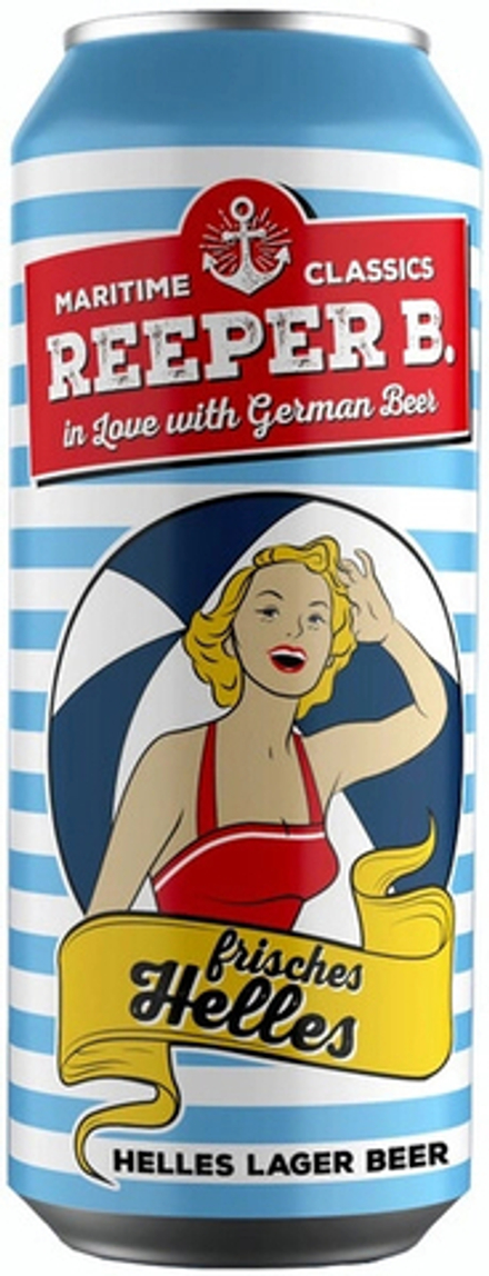 Пиво Рипер Б Хеллес / Reeper B Helles 0.5 - банка