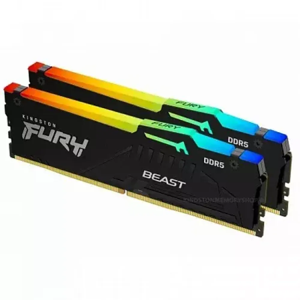 Оперативная память Kingston FURY Beast Black RGB [KF560C40BBAK2-32]