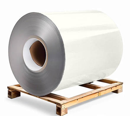 Сталь оцинкованная 0,7х1250х3000 мм RAL 9010 молочно-белый Грунт обр.стороны / защ.пленка