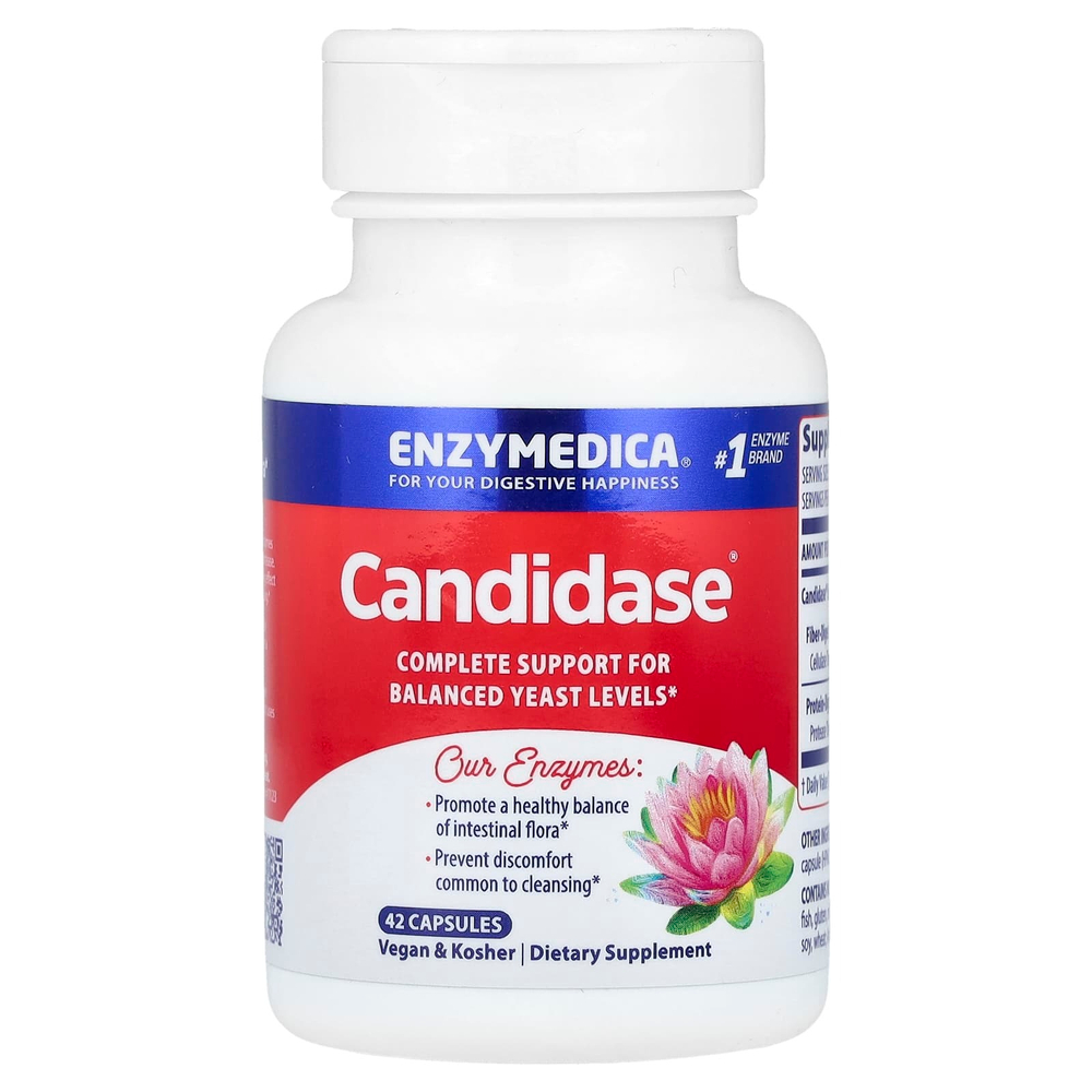 Enzymedica, Кандидаза, 42 капсулы