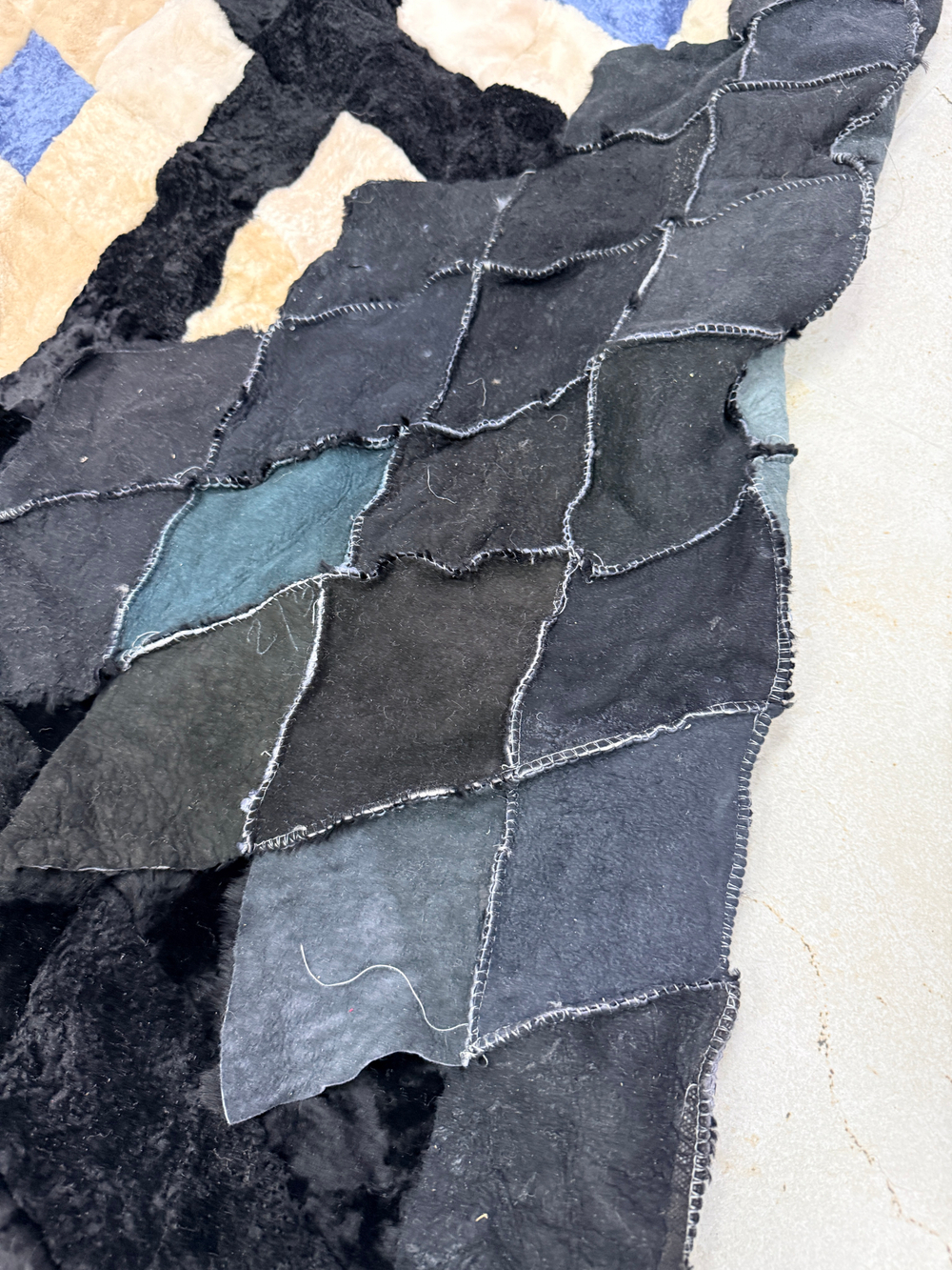 Покрывало меховое ковер из шкуры овчины