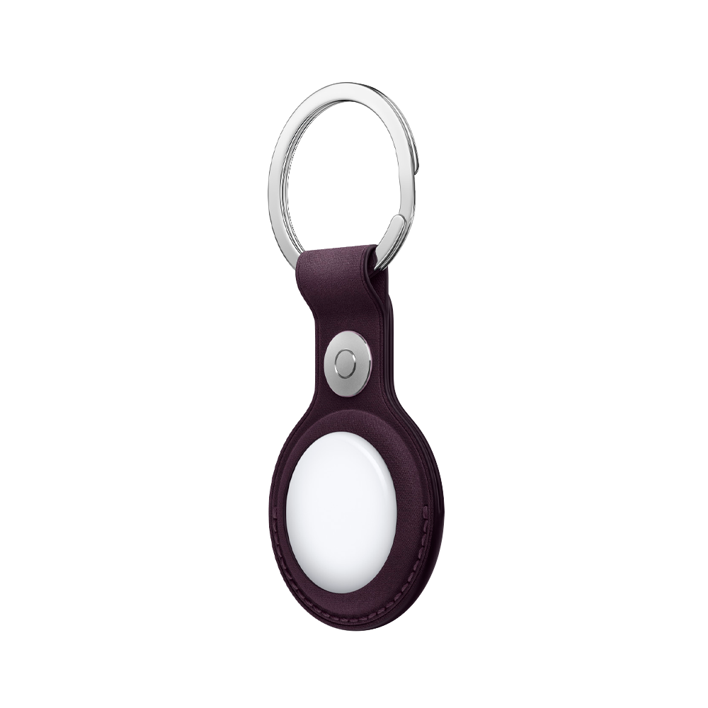 Тканевый брелок с заводным кольцом Apple FineWoven Key Ring для AirTag, Blackberry (Ежевичный)