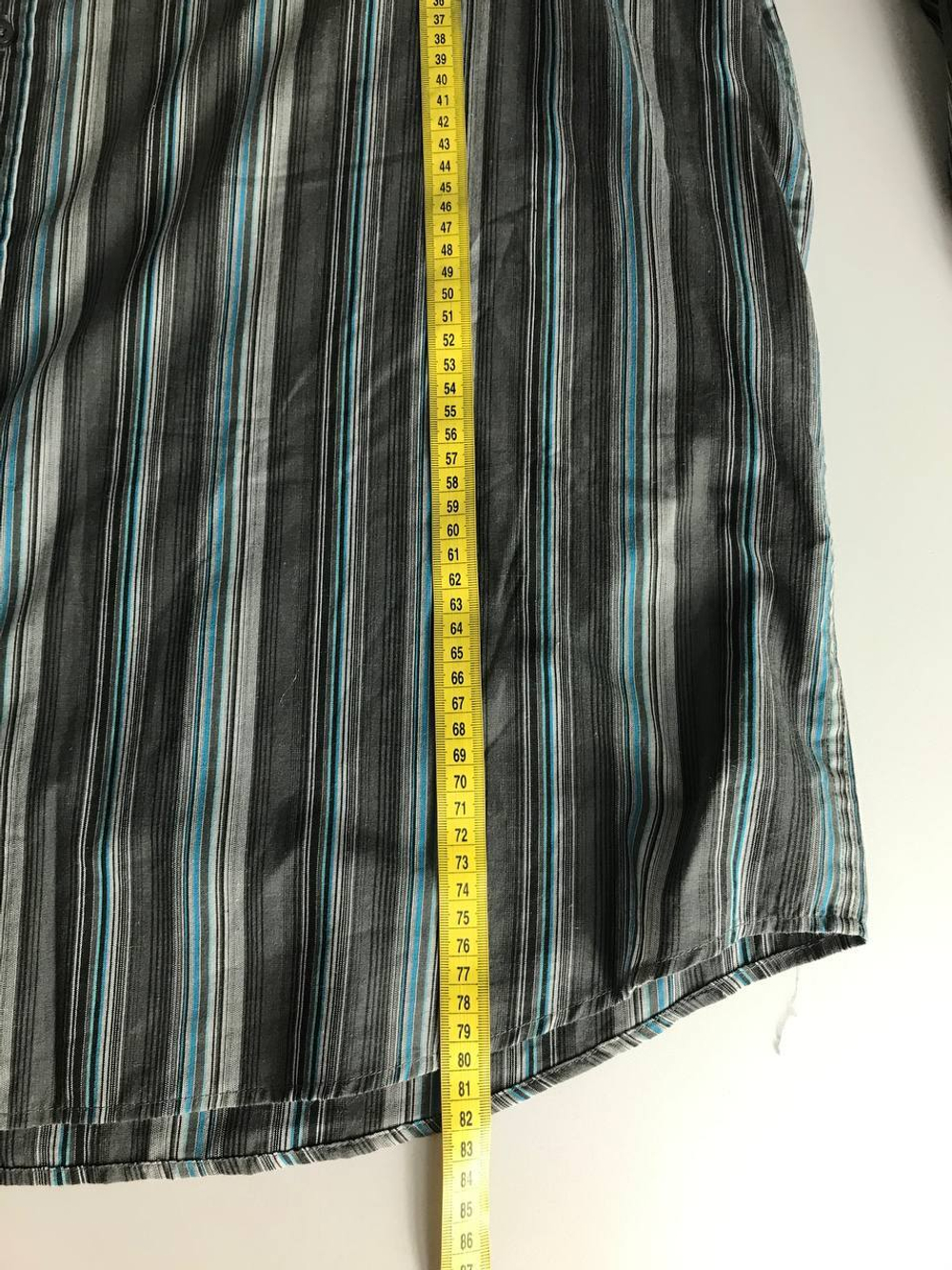 Рубашка полосатая, маркировка 47/48, визуально на 60 размер