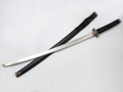 Armas Del Mundo Меч самурайский. Ножны черные, цуба медная