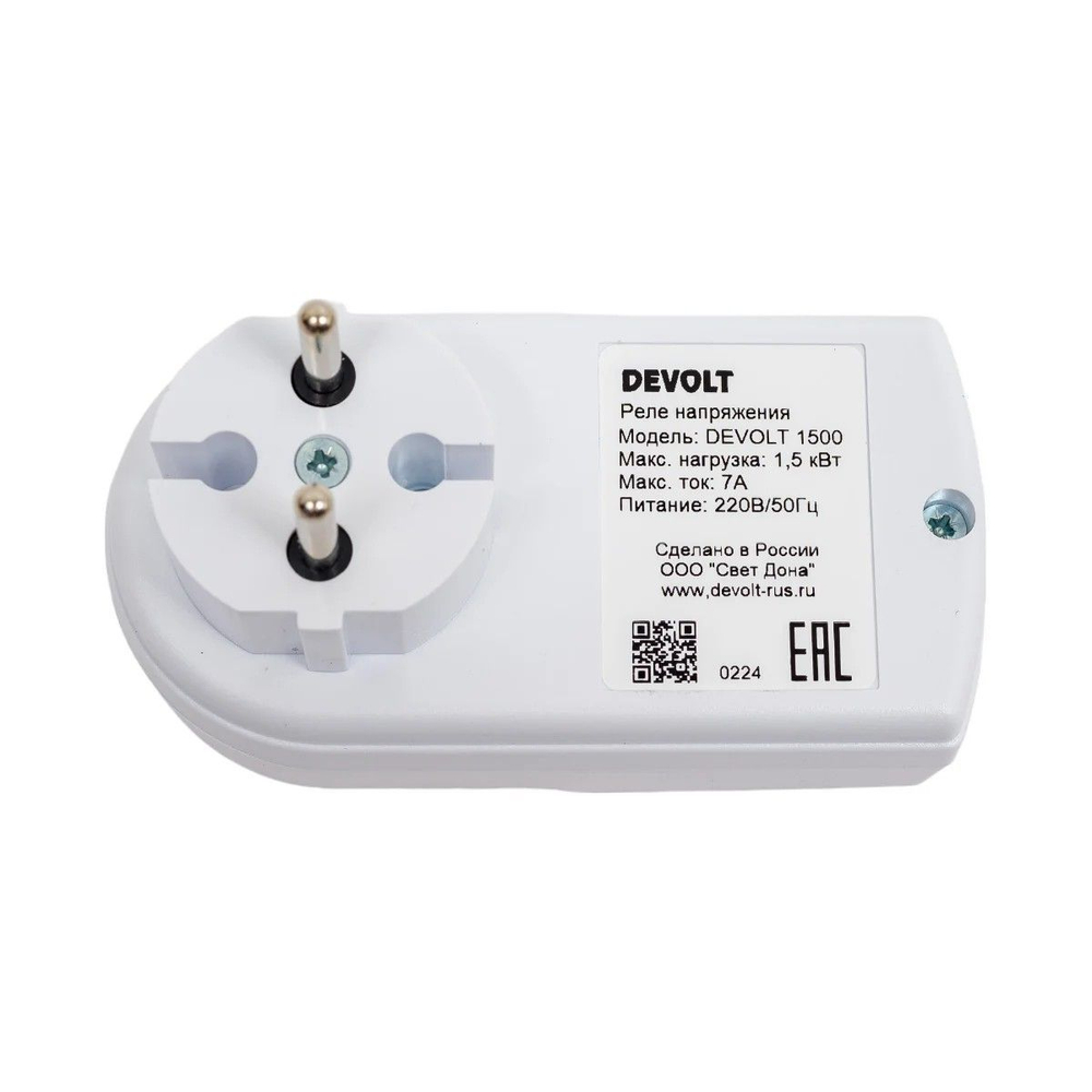 Устройство защиты приборов в розетку DEVOLT-1500