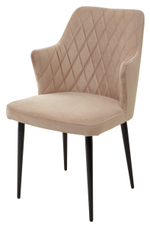 Стул М-City DISAUR Герман (Herman) Бежевый 5, Велюр, Черный каркас