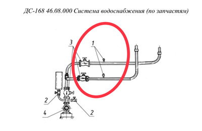 Манометр МТП-1М 0,6МПа-2,5