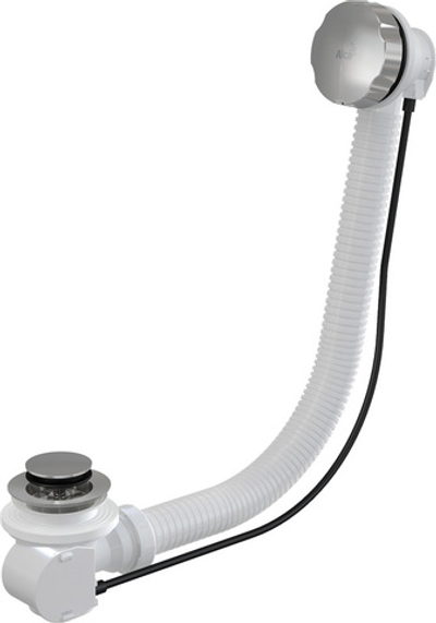 Сифон A56K  для ванны автомат металл/металл