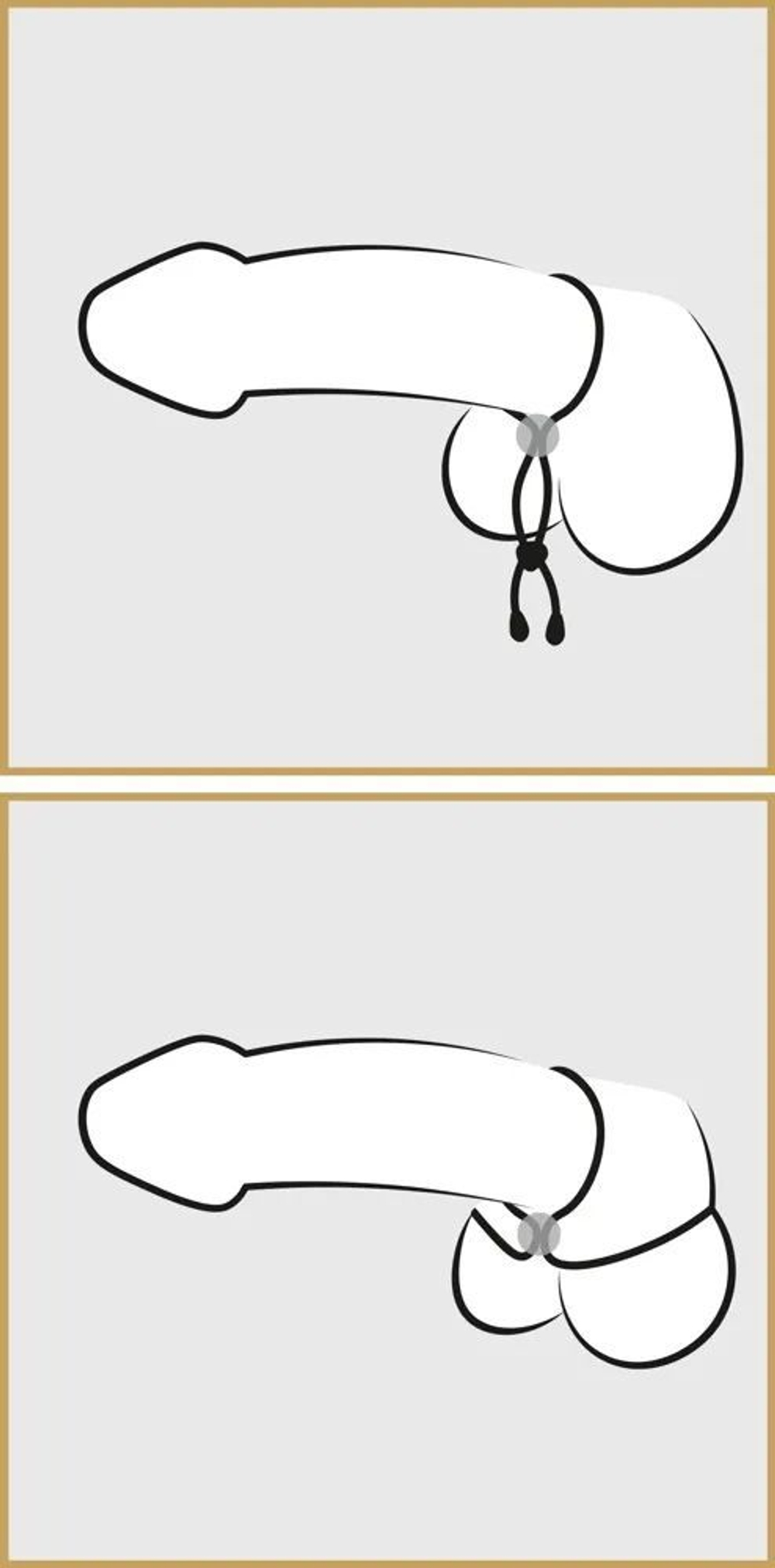 Лассо для пениса Bad Kitty Double Cock Loop – двойная петля