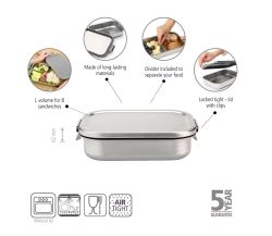 Brabantia - Ланчбокс Make &amp; Take 26,1x17,4см / артикул   203800  / GTIN 8710755203800