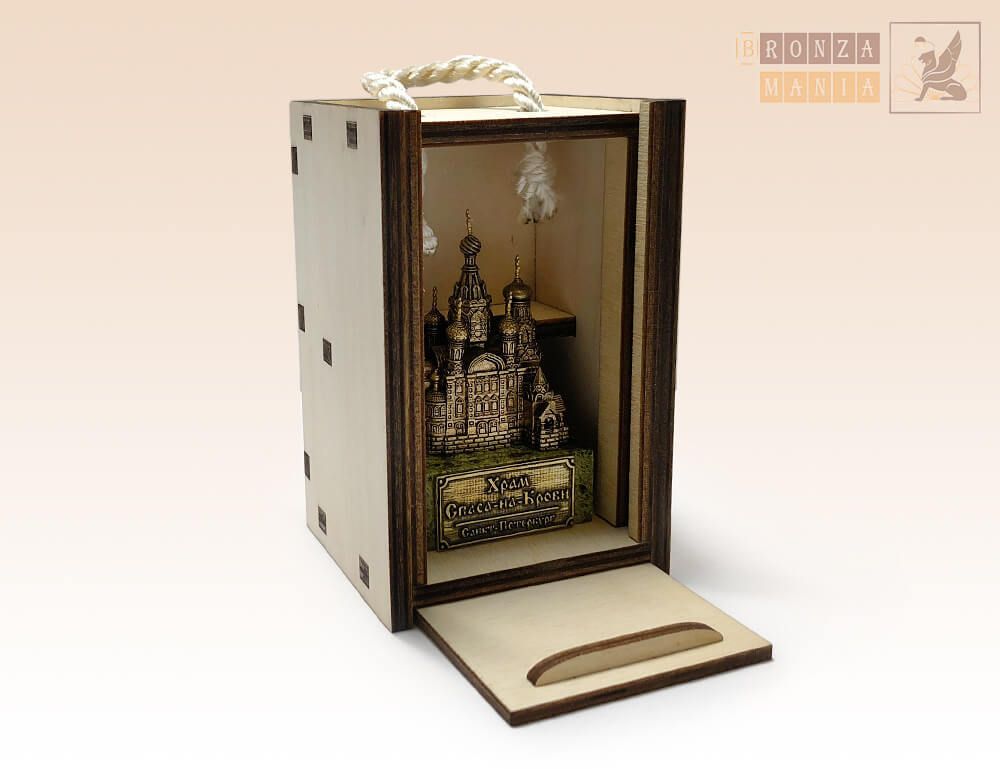 коробка из дерева малая