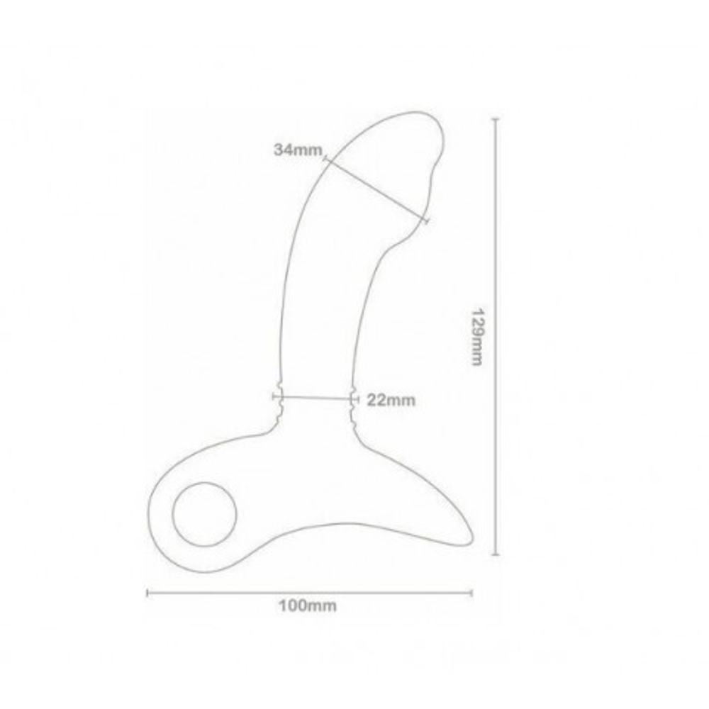 Массажер простаты Nexus Sparta с поглаживающими движениями, черный