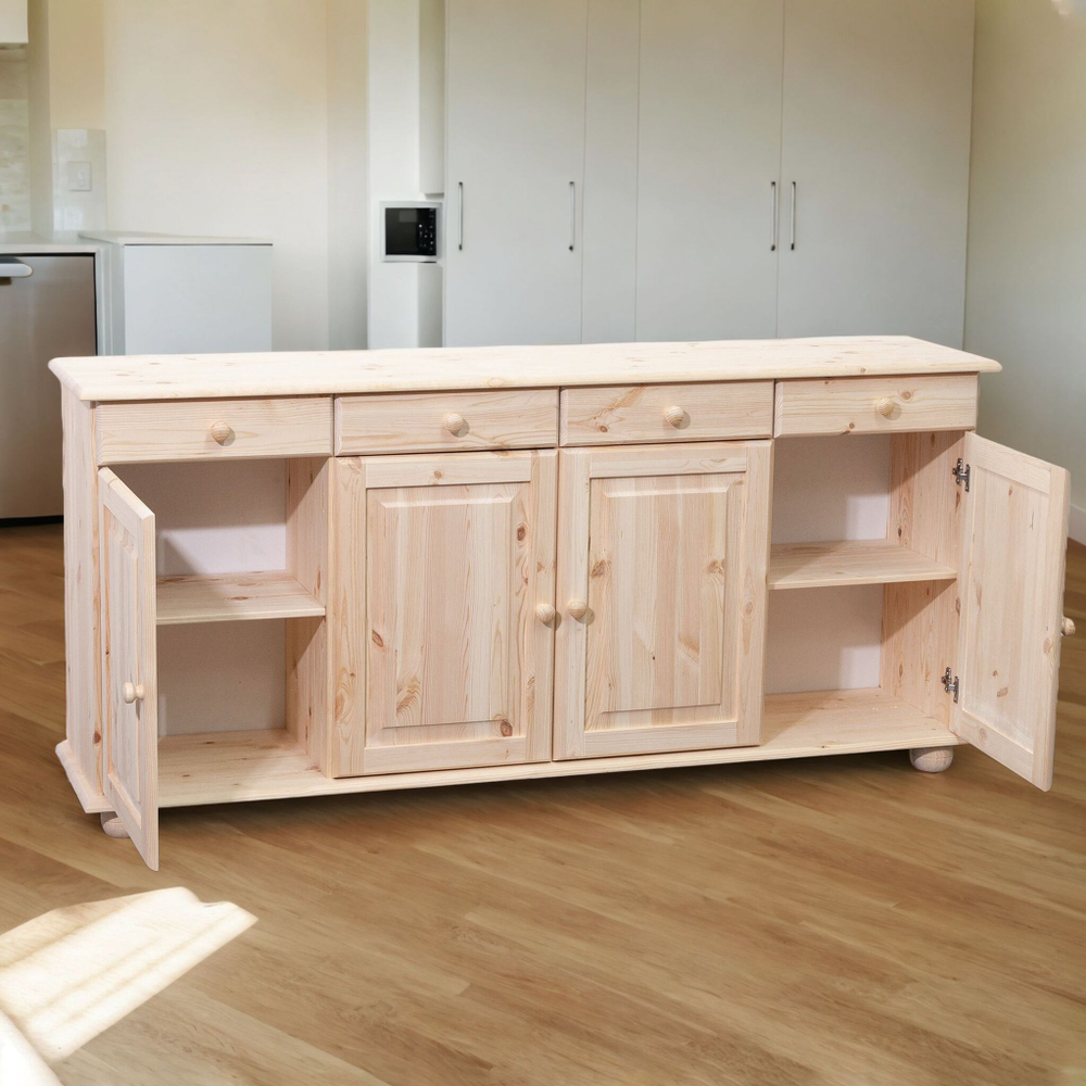 Dipriz Тумба Лена из сосны, 4 ящ. 4 дв. (низ)