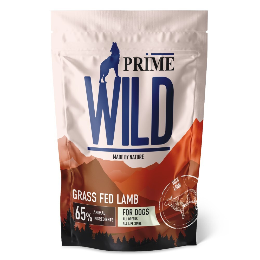 Prime Wild корм для щенков и собак всех пород с ягненком (Grass Fed)