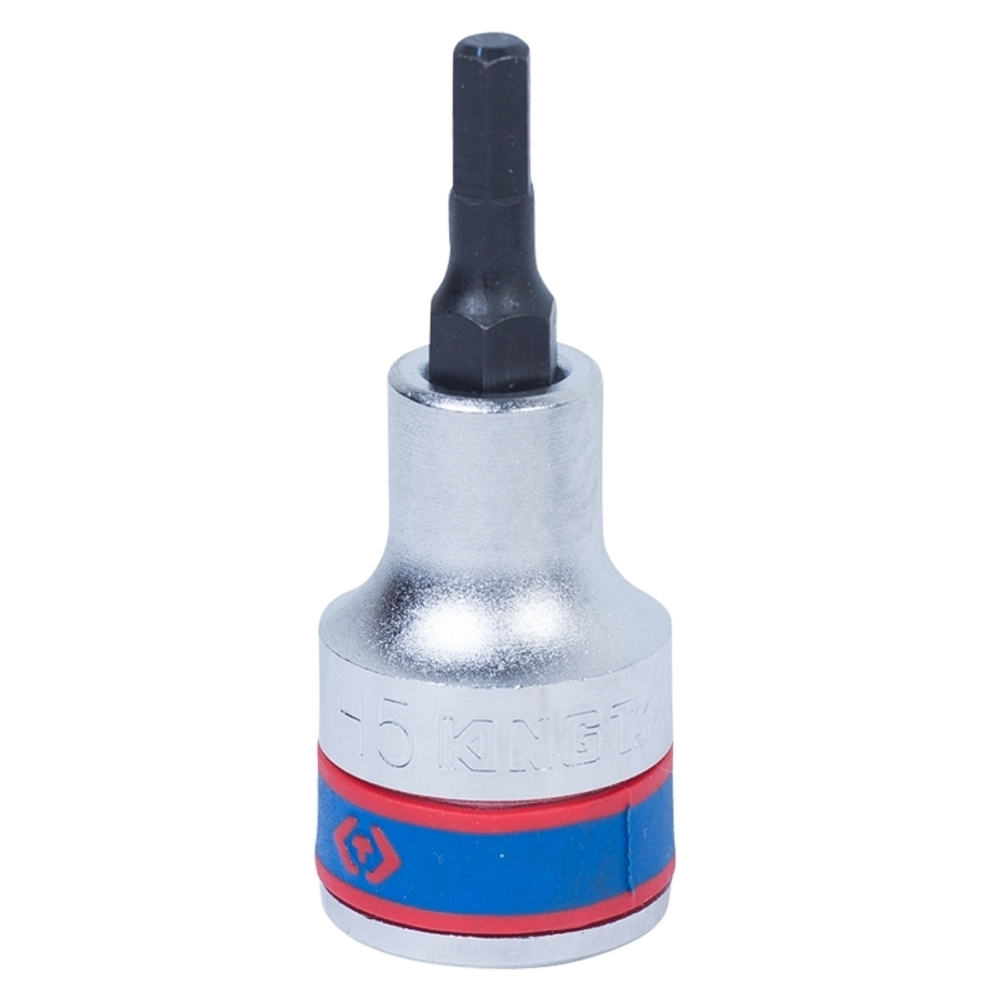 KING TONY (402505) Насадка (бита) торцевая 1/2", L = 60 мм, HEX, 5 мм