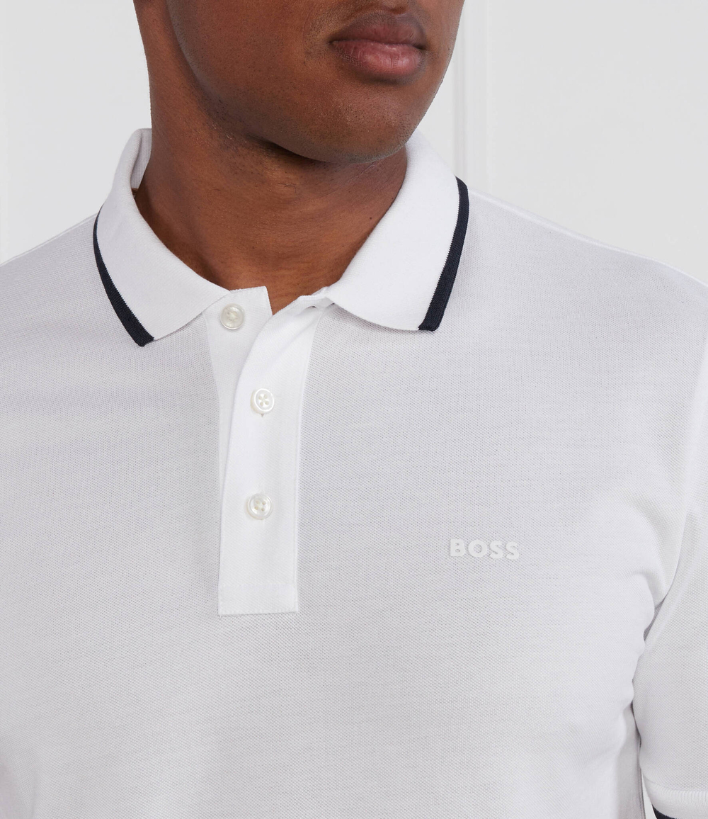 Поло Parlay BOSS BLACK - белый(50494697)