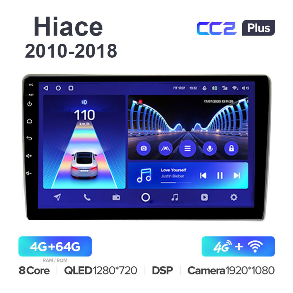 Teyes CC2 Plus 10,2"для Toyota Hiace 2010-2018