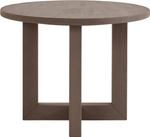 Стол обеденный, 120х120х75, Нордик, кухонный, круглый, из массива сосны, коричневый, Dipriz