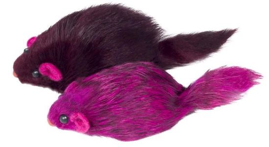 Triol Игрушка для кошек "Мышь цветная", 70-75мм, по штучно