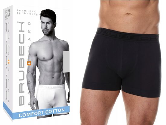 Трусы мужские боксеры Brubeck Comfort Cotton Short Boxer,BX00501A,темный графит