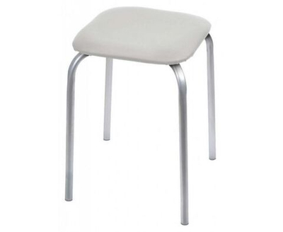 Табурет Nika Классика 3, 32 x 32 см, светло-серый