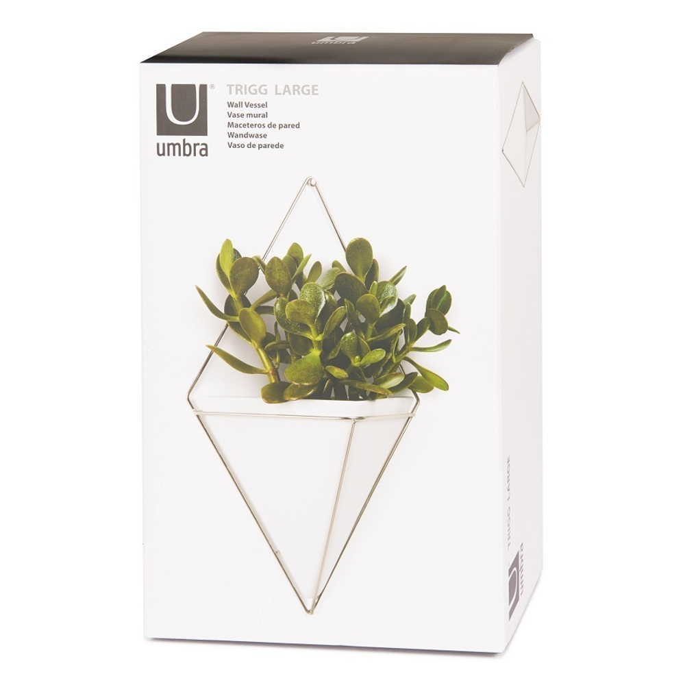 Декор для стен Trigg большой белый/никель