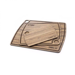 Доска разделочная c желобом 29х22см ComposeEat Fashion зебрано натуральный